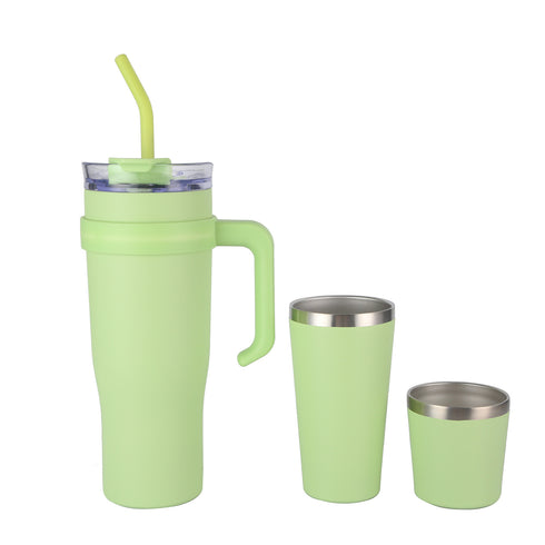 Stanley Quencher 40Oz Car Cup Suit Outdoor Sports Belt Handle, Insulated Stainless Steel Cup | BPA-Free |